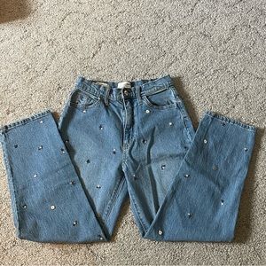 Universal Thread Embroidered Vintage Straight Jeans